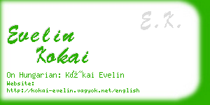 evelin kokai business card